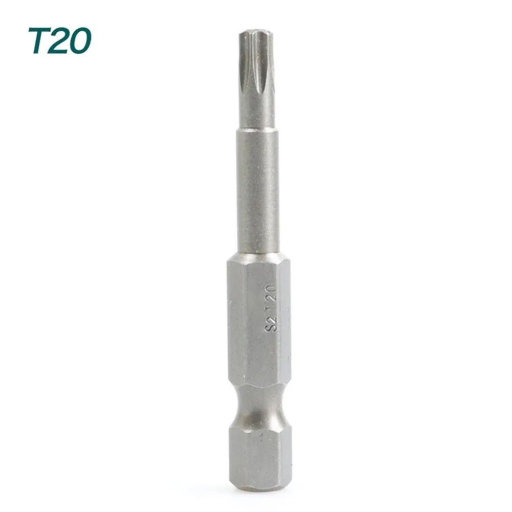 Torx-Schraubendreher-Bit, legierter Stahl, 1/4 Zoll Sechskantgriff, T5, T7, T8, T9, T15, T20, T25, T27, T30, T40, Schraubendreher-Bit, 50 mm – Detail 10