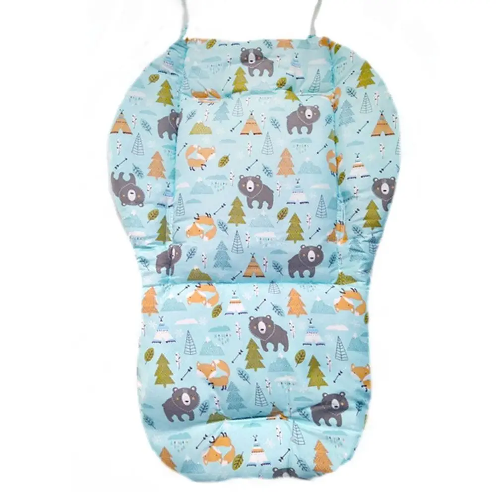 Cotton Baby Stroller Cushion Pad Booster Seat Highchair Accessory