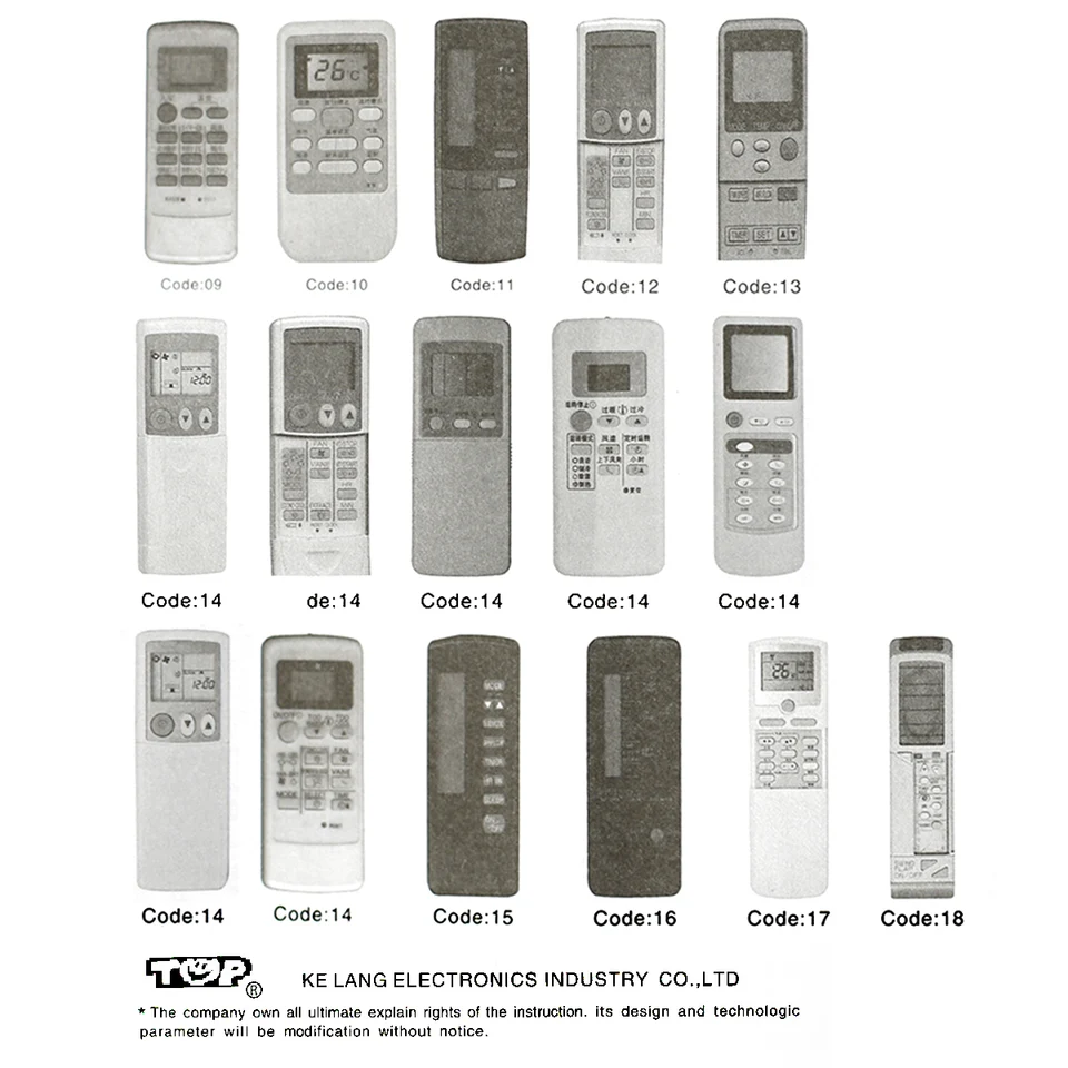 KP3AS Telecomando Universale Per Climatizzatore Mitsubishi – Sostituisce KP3BS, KP2BS, KM05B, KM07E, KD06ES
