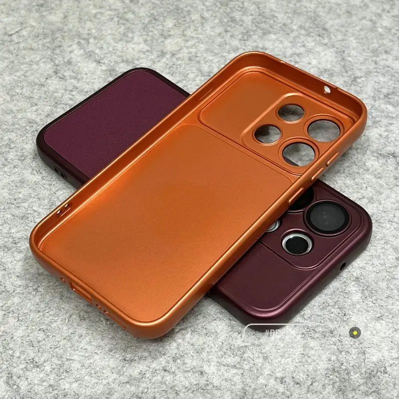 Premium Retro PU Leather Phone Case with Camera Lens Protection Cover