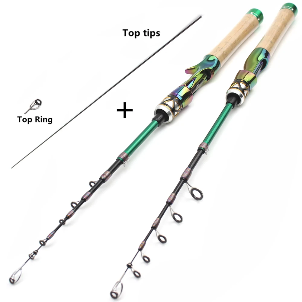 

6-layer Carbon Fiber 1.68m 1.80m 1.98m Fishing Rod Max Pull 1kg Lure Rod Power UL Portable Telescopic Fishing Rod for Freshwater