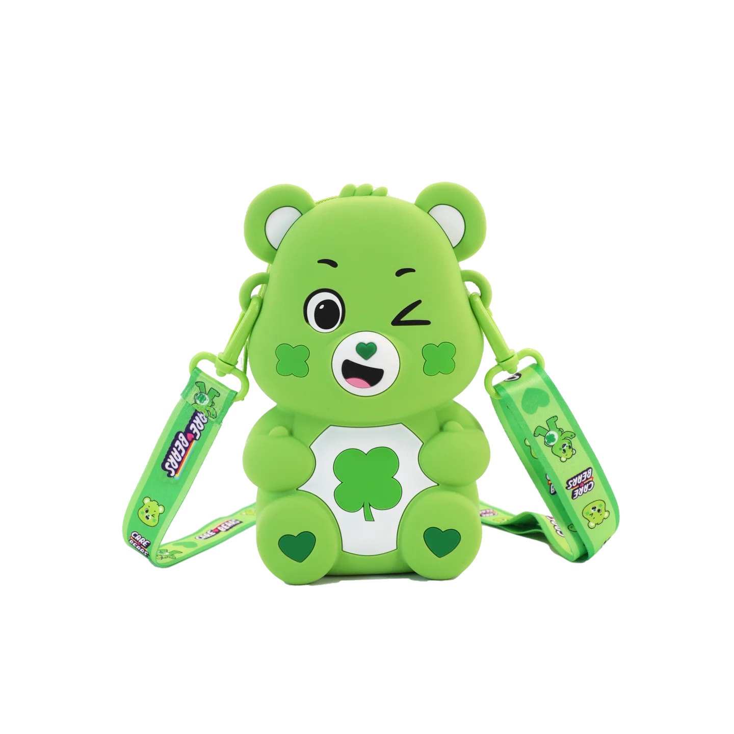 Cute Bear Silicone Crossbody Bag - Kawaii Cartoon Shoulder Bag for Kids, Waterproof Mini Coin Purse