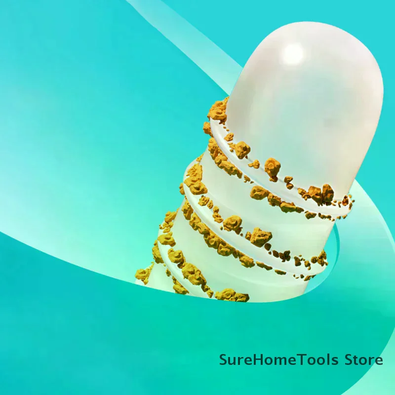 Reusable Double Headed Ear Cleaner Silicone Sticky Ear Swabs Ear Wax Removal Tool Safe Non-Toxic for Kids Adult Elders Home Care