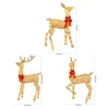 3 Pieces Lighted Christmas Deer Family Outdoor Yard Decorations Acrylic Board with LED Lights Christmas Decor Lights 6