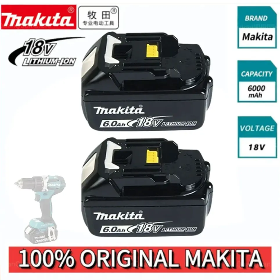 

Makita original with LED lithium-ion replacement LXT BL1860B BL1860 BL185018V 6.0AH rechargeable power tool battery