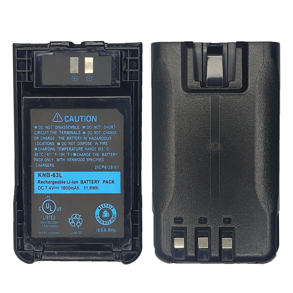 KNB-63L Walkie Talkie Li-ion Battery Compatible With KNB-65L For KENWOOD Portable Tow Way Radios Extra Replacement/Spare Battery