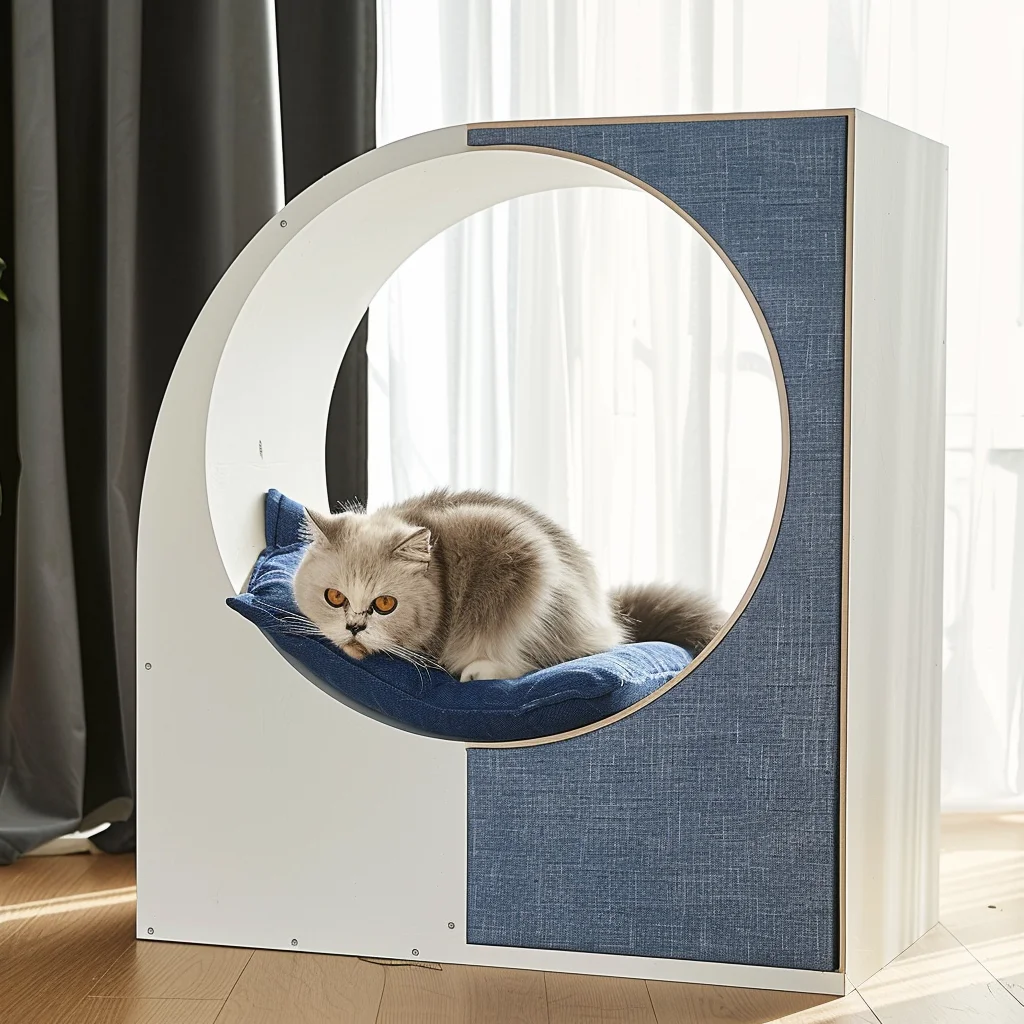 Fitness Weight Loss Device for Cats Climbing Frame with Running Wheel and Treadmill Pet Exercise Wheels Wheel Toys for Cats