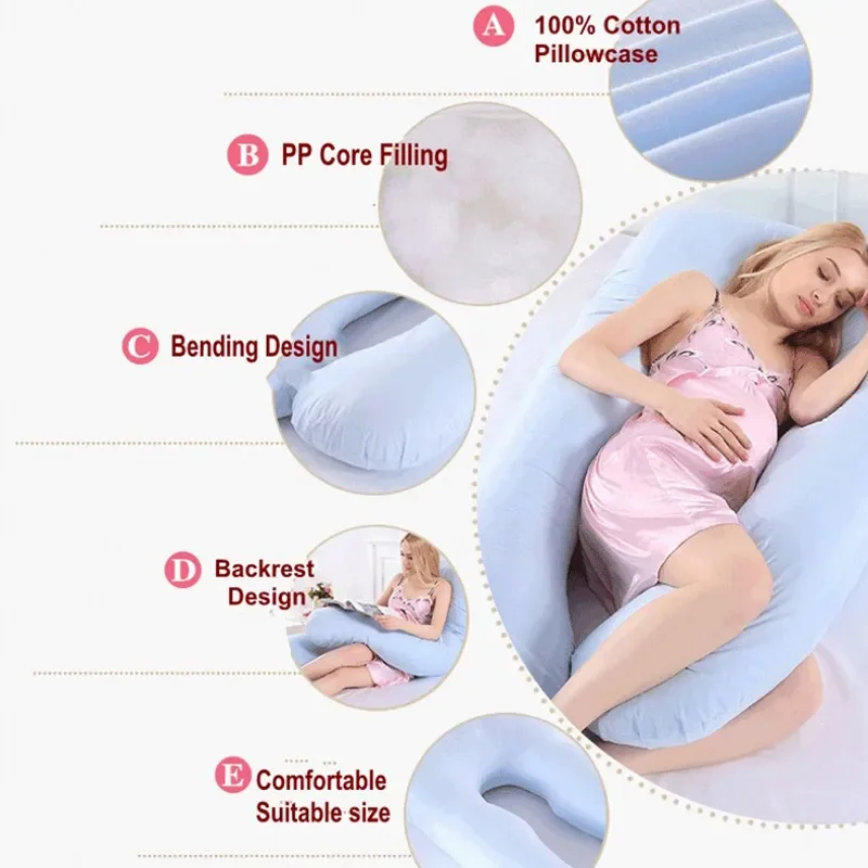 PANGDUBE Pregnancy Pillow 130*70cm for Pregnant Women Nursing Breastfeeding Cushion pregnancy pillow