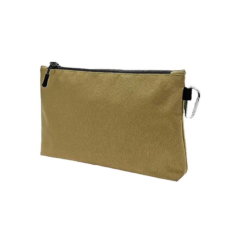 

Small Tool Bag Wide Capacity Tool Pouch With Flat Bottom Heavy Duty Tool Bags Easy To Clean For Electrician Gardening Camping