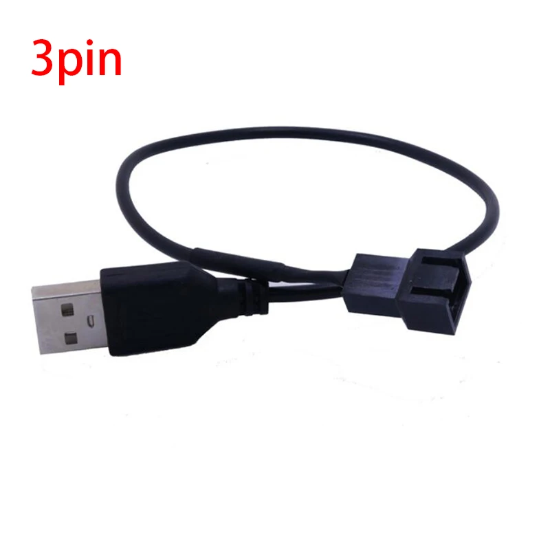 

New Pc 5V 30cm 3/4 Pin Computer PC Fan Power Cable Connector Adapter Connect 3pin Or 4pin Fan To USB Adapter Cables