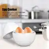 Hard Boiled Egg Cooker 4 Eggs Capacity Compact Design ABS Material Egg Shape Microwave Function Egg Boiler 4