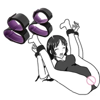 Bdsm Bondage Set Zurückhaltung Erwachsene Spiel Handschellen Hals Kragen Handgelenk Mund Gag Strap Fetisch Sex Spielzeug Für Frau Paare Kein Vibrator 3