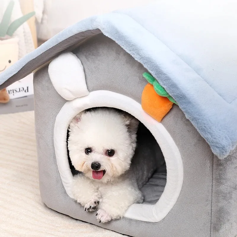 Cuccia A Grotta Per Cani E Gatti – Lavabile In Lavatrice, Fondo Antiscivolo, Diametro 40 Cm, In Tessuto E Peluche, Per Piccoli Animali