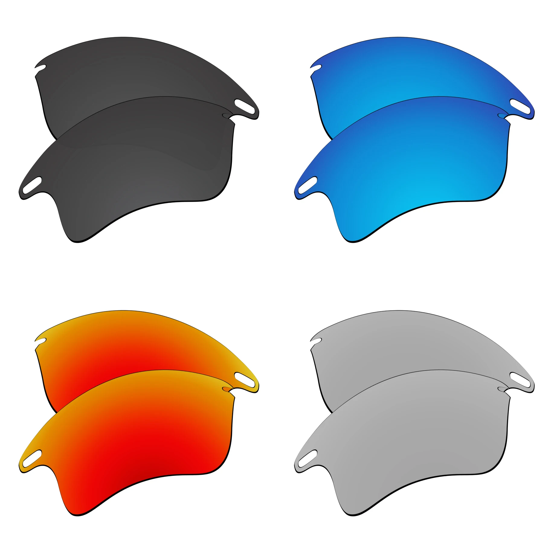 

SNARK Polarized Replacement Lenses for Oakley Fast Jacket XL OO9156 Sunglasses (Lenses Only) - Multiple Choices