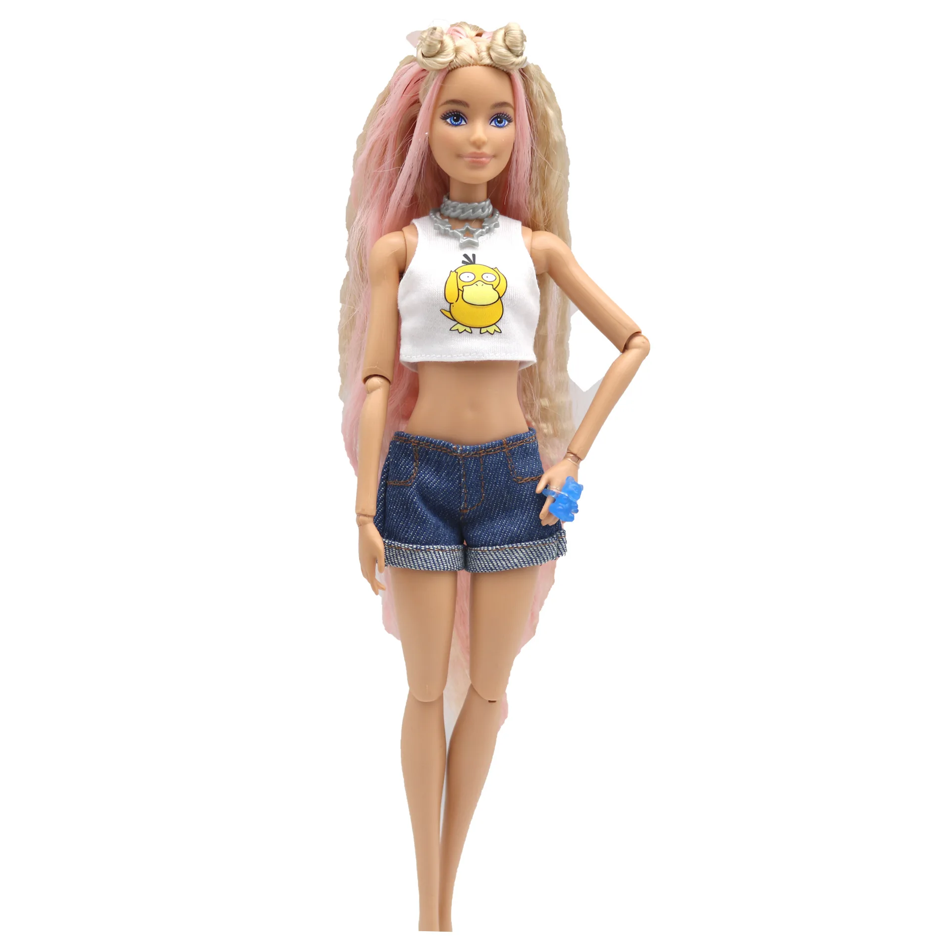Fashion   Leather Outfit Set for 30cm BJD Barbie Blyth 1/6 MH CD FR SD Kurhn Doll Clothes Girl Figure Toy Accessories