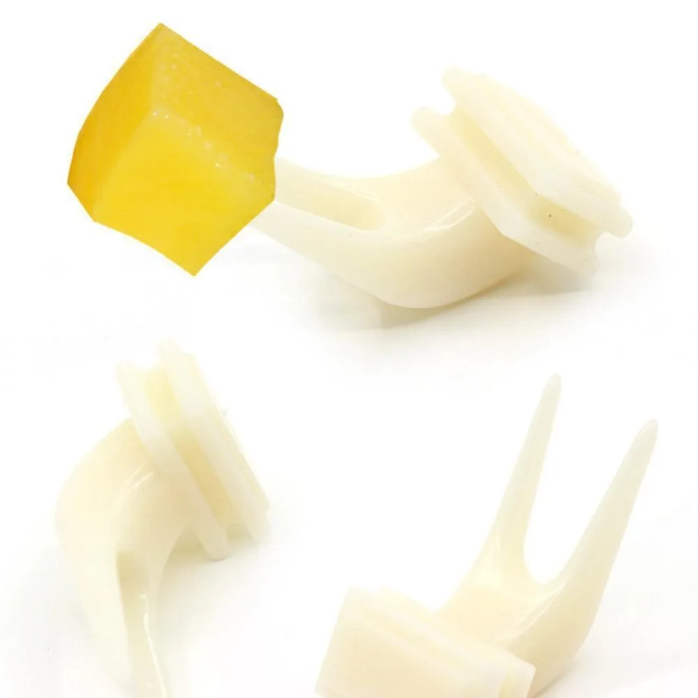 Pet Product Plastic Fruit Fork For Bird Parrot Macaw Feeder Accessories