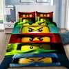 Cartoon Game Duvet Cover  Pillowcase Bedding Set Boy Girl Bedroom Decoration Children-N-ninjagos-Gift Single Double Large Size 1