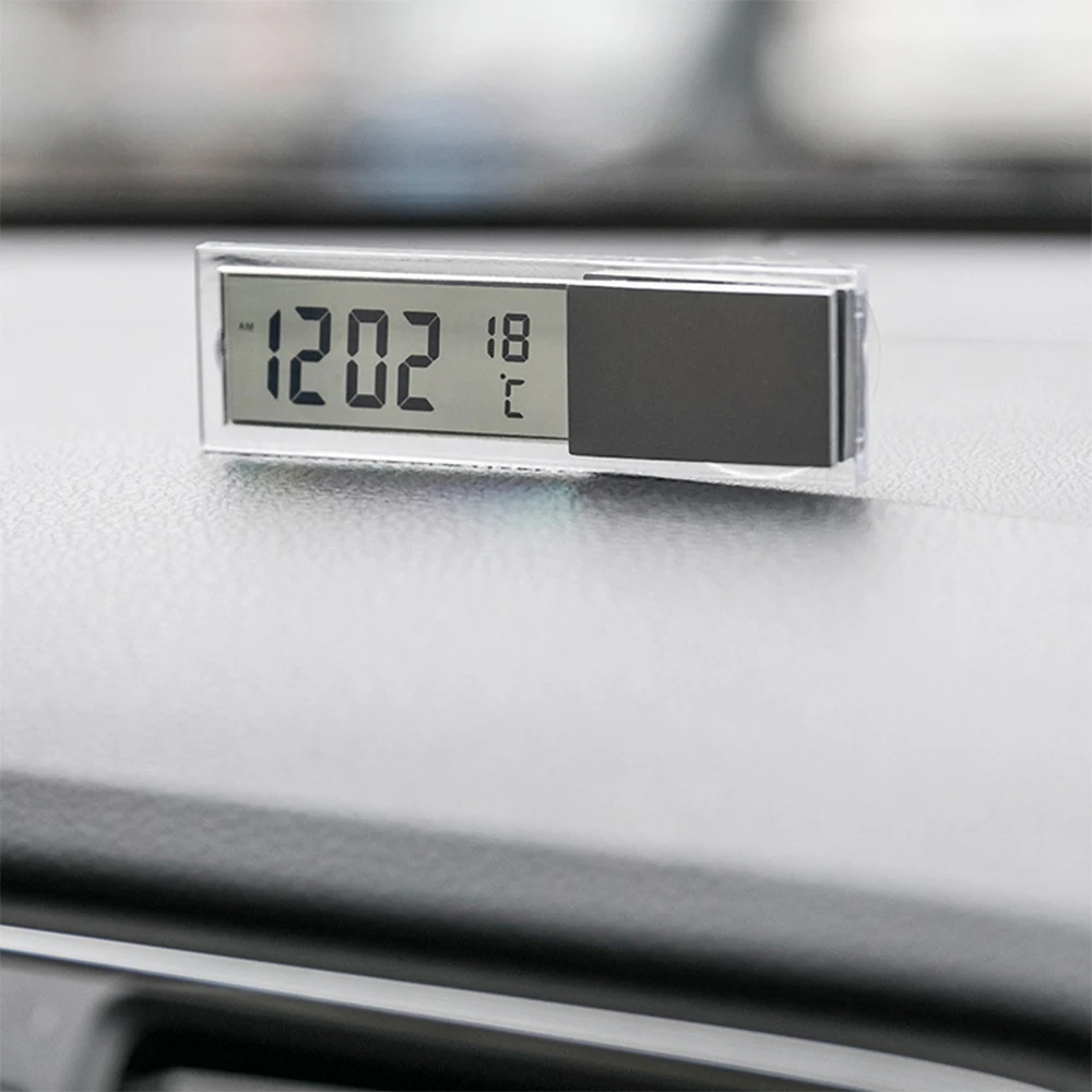 Description Picture 2 of itemMini Digital Car Thermometer Thermostat Timer Clock Temperature Instruments Sensor Wall Type Meter LCD Display Weather Station