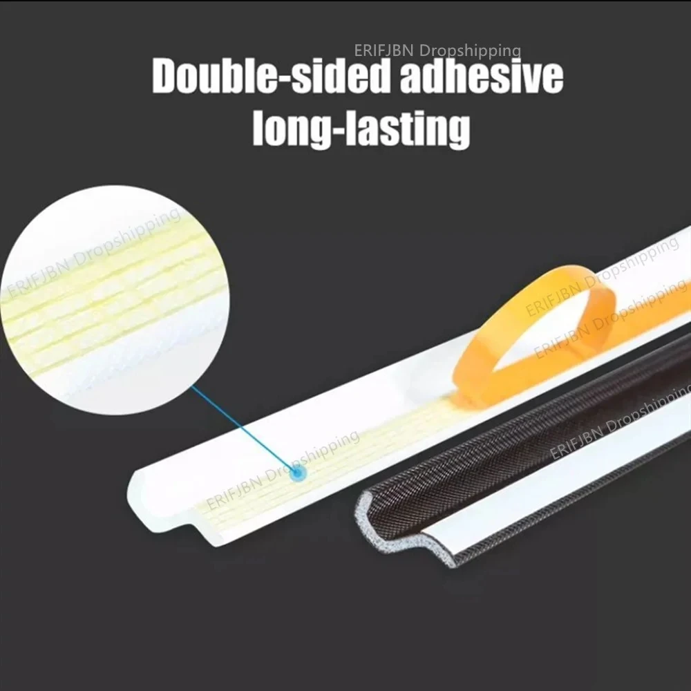 Acoustic Foam Sealing Strip 40M Casement Window S-type Waterproof Weather Stripping Door Seal Gap Filler Tape Door Seal Strip Sealing Strip Tape Waterproof Tape Window Seal Strip Sealing Tape Sealing Strip