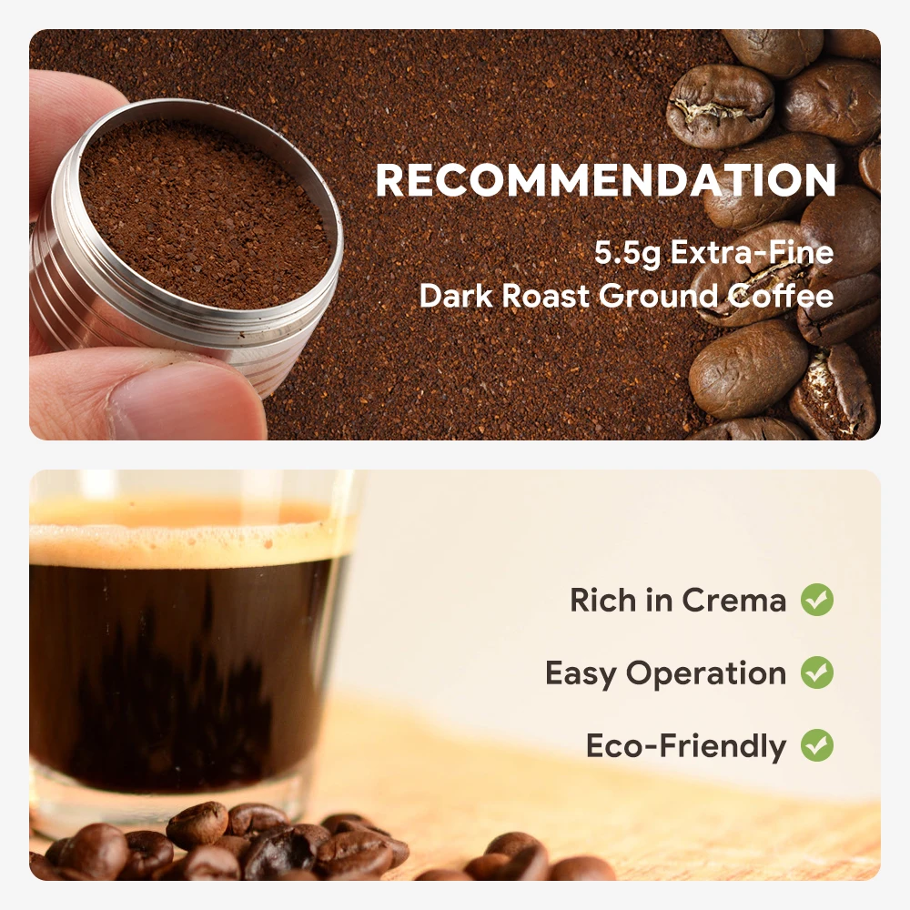Фото Многоразовая кофейная капсула для эссе Caffe S12 Macchina на кофефе эспрессо система многоразового использования фильтры для кофе Stainles Steel Pods №5