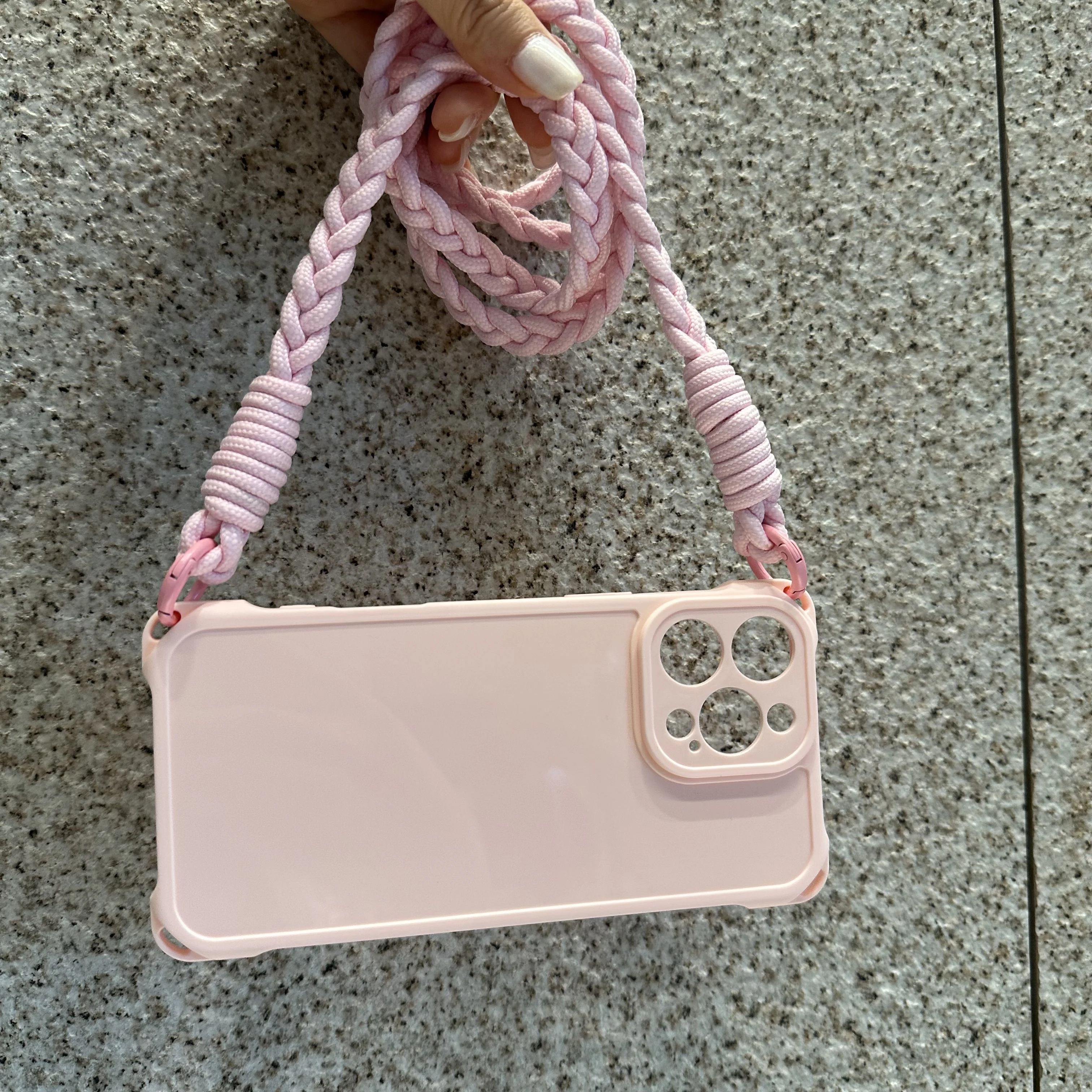 Crossbody Lanyard Shockproof Shoulder Strap Silicone Soft Case