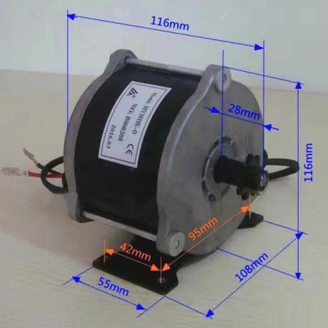 polia, motor de escova para triciclo elétrico,