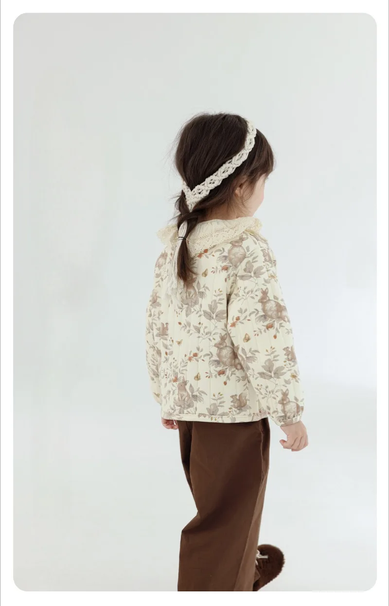 Kids Velvet Jacket - Nordic Style Cotton Coat for Autumn Winter