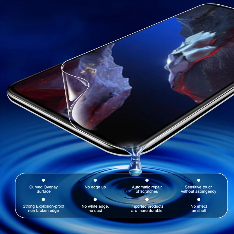 4-Pack Hydrogel Screen Protector Protective Film