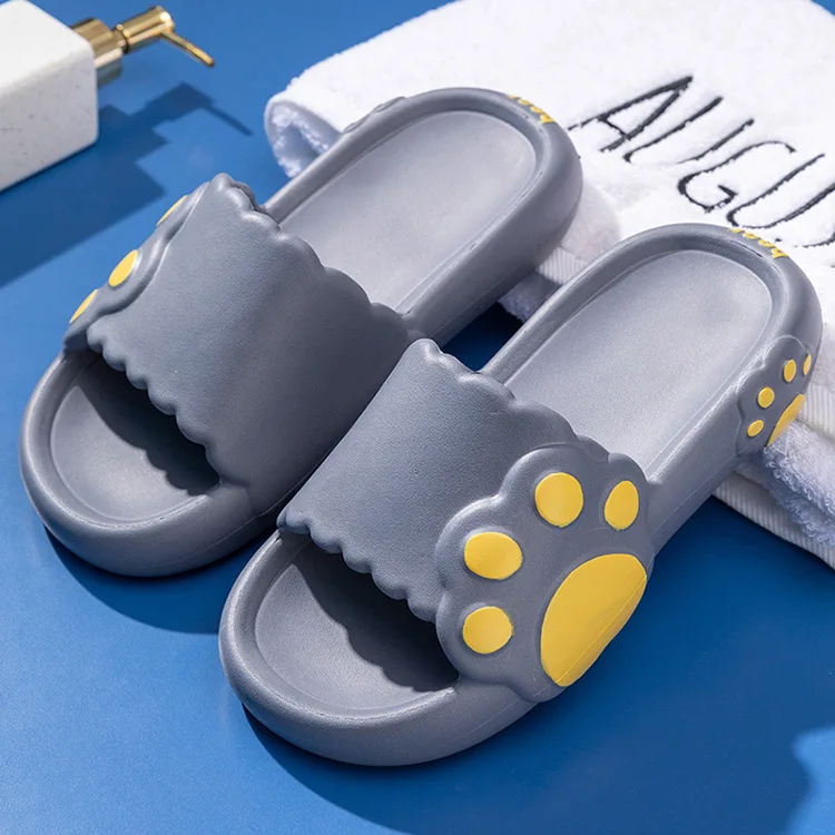 

Slippers Home Cute Bear Slippers Men's and Women's Bathroom Non Slip Slippers Shoes Men Portable Deodorization House Slippers