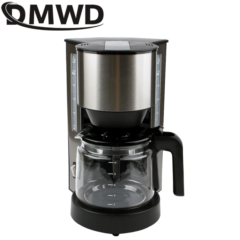 DMWD American Coffee Machine Automatic Drip Coffee Maker Teapot Insulated Brewing Machine Multifunctional Tea Maker 1.25L