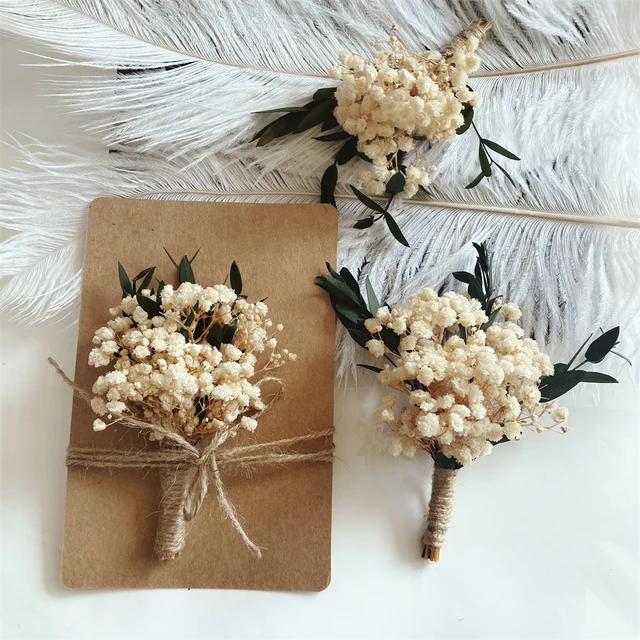 Dried Babys Breath Flower Bouquet for Vase,Natural Gypsophila