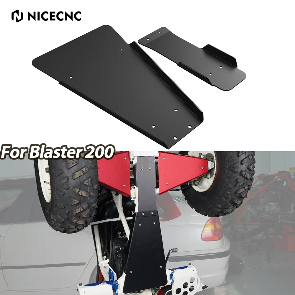 ATV Swing Arm Skid Plate & Front A-Arm Protector Kit For Yamaha Blaster 200 YFS200 Upgraded Quality Aluminum Strength Ruggedness