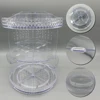 360 Degree Rotation Make Up Organizer Box Cosmetic Organizer Transparent Fashion Spin Multi-Function Detachable Acrylic 2
