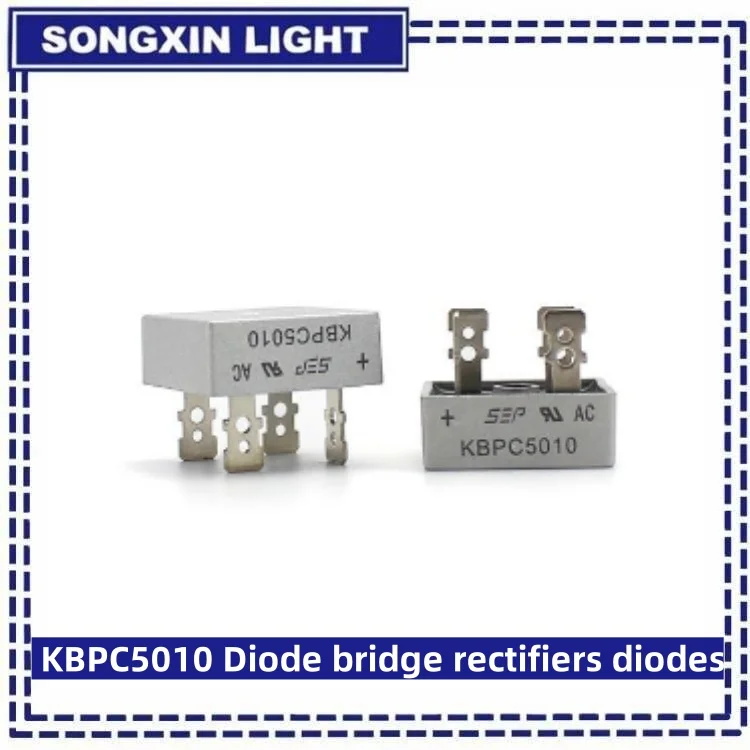 Diode bridge rectifier KBPC5010 Diode 50A 1000V Power rectifier 2PCS/Lot