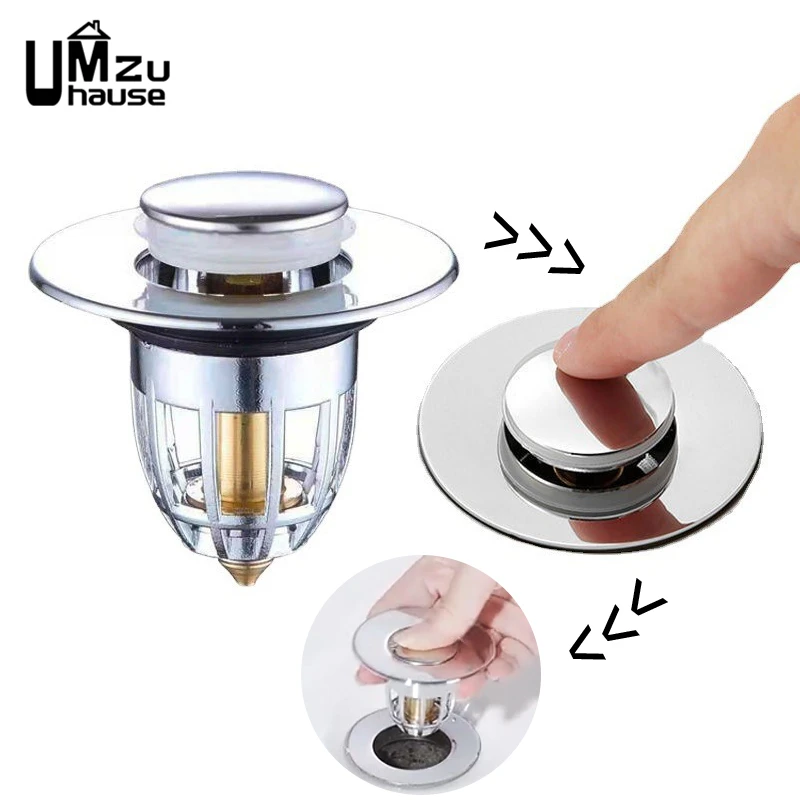 Piletta Di Scarico Universale Per Lavandino - Tappo Per Lavandino Del Bagno Guazhuni 86138476