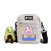 BT21 Cooky Tata Koya RJ Shooky Man Chimmy Cute Cartoon Casual Versatile Korean Style Student Shoulder Crossbody Bag Canvas Bag