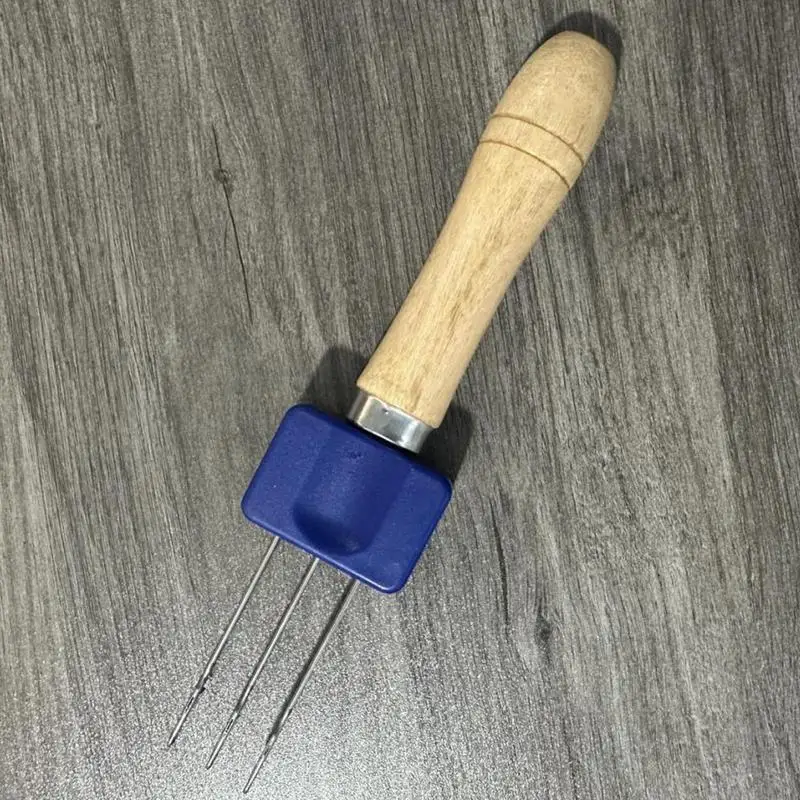 3 Latch Hook Tool Portable Cord Knitting Hook 3 Latch Needle Crocheting Tool NeedleCrochet Hook For Binding-Off Edging