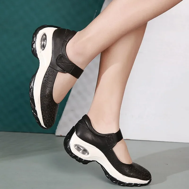 Hot Selling Autumn New Style Women's Outdoor Sneakers Comfortable Breathable Hollow Casual Shoes Sports Mesh  Womans White Shoes