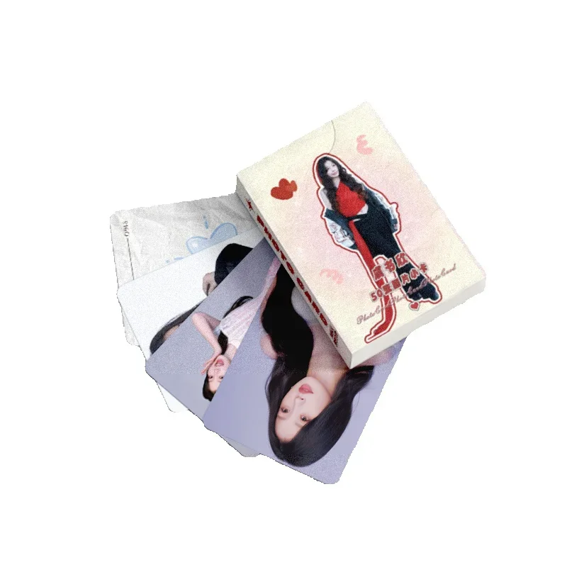 50 Pcs/Set Yu Shuxin (Esther Yu) Laser Lomo Card Chinese Idol Photo Card Fans Collection Cards