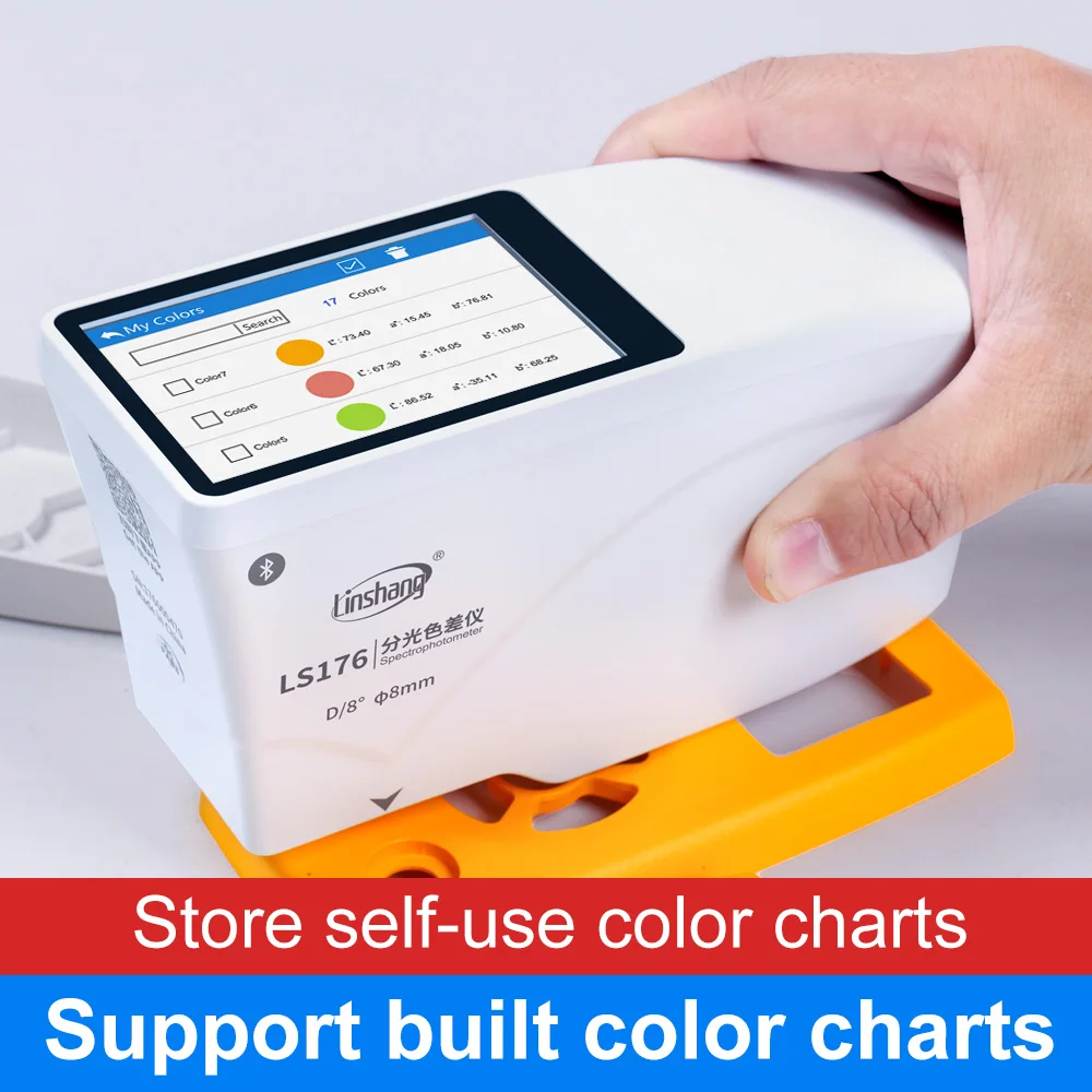 Spectrophotometer Portable Colorimeter CIE Lab CMYK RGB Color Tester Pantone NCS RAL Color Matching for Paint Coating