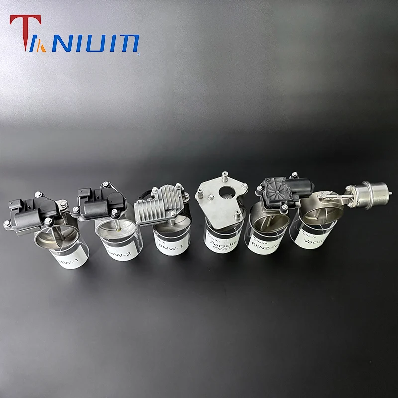63/76mm Titanium Exhaust Valvetronic Electric Control Valve Vacuum Activated Cutout Switch for Cars ﻿