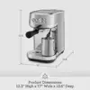 Bambino Plus Espresso Machine BES500BSS, Brushed Stainless Steel 6