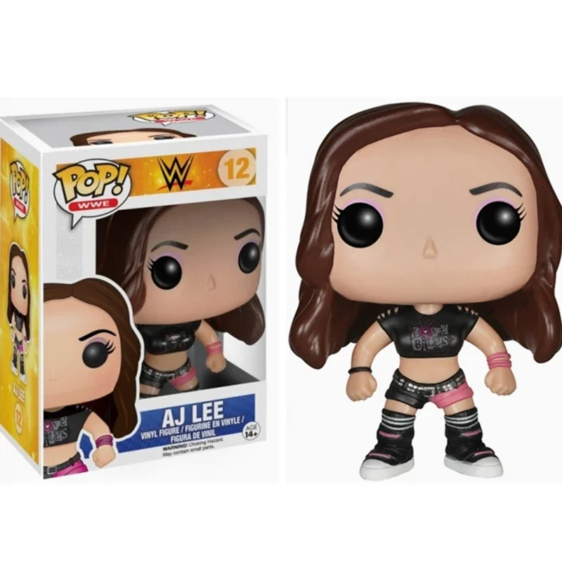 Il Più Nuovo Arrivo Funko Pop Tainer Wwe Aj Lee #12 Action Figure Collection Model Toys For Children Regali Di Compleanno