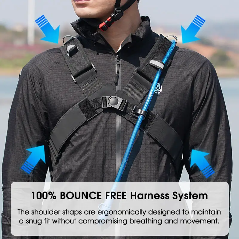 Ergonomic Cycling Hydration Backpack with Water Bag - Professional Sports Bike Bag, 10L/20L Capacity