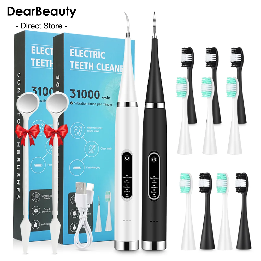 Scaler Dental Sonic Elétrica Modos Dentes Orais Tártaro Removedor de Manchas de Placa Remoção Dentes Mais Limpos Clareamento