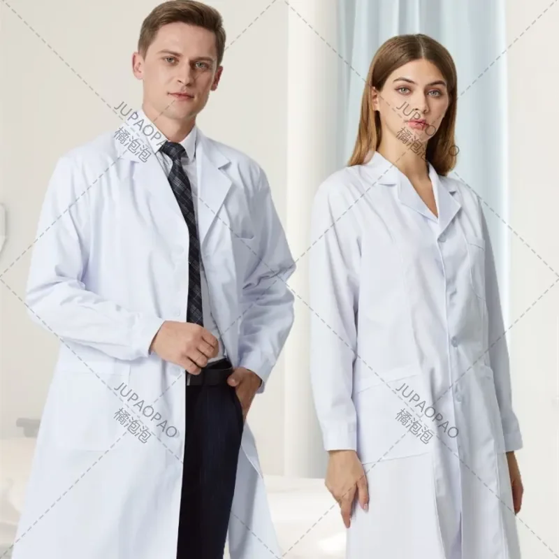 

Uniform for Doctors Men's Medical Clinical Costume Laboratory Robe Veterinary Short Sleeve Work Clothes Pet Shop Scrubs Coat