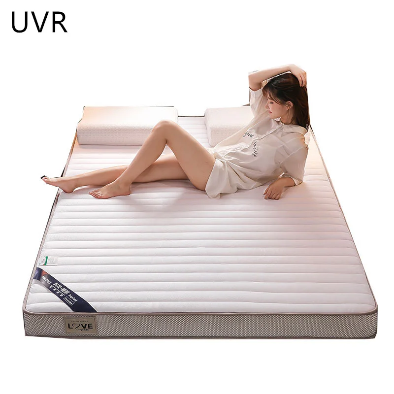 

UVR Thai Natural latex Mattress Memory foam Not Collapse Bedroom Hotel Thicken Tatami Pad Bed Four Seasons Mattress Full Size