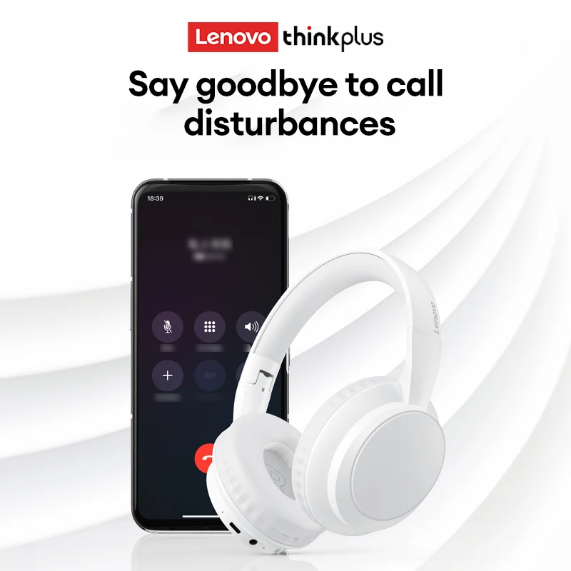 Lenovo TH11 Premium Over-Ear Bluetooth Noise Cancelling Headphones