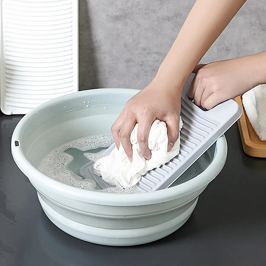Washing Board Children's Plastic Manual Sturdy Laundry Washing Board Travel Laundry Underwear Socks Cleaning Tools