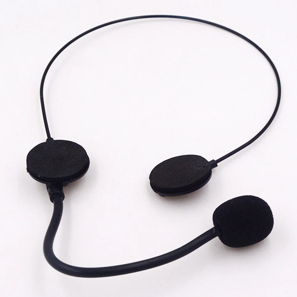 6 Pcs Toy Microphone Cosplay Prop Headset Halloween Phones Makeup Costume Props Black Plastic Clothing